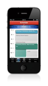 Mobile Conference App visual personal schedule