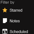 icon conference session filters