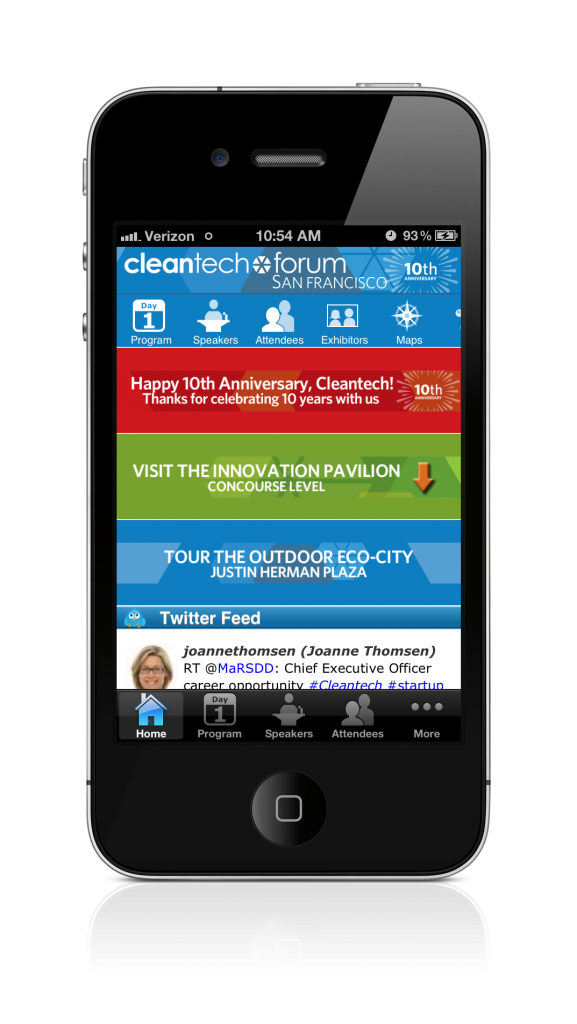 EventPilot Express find event screen