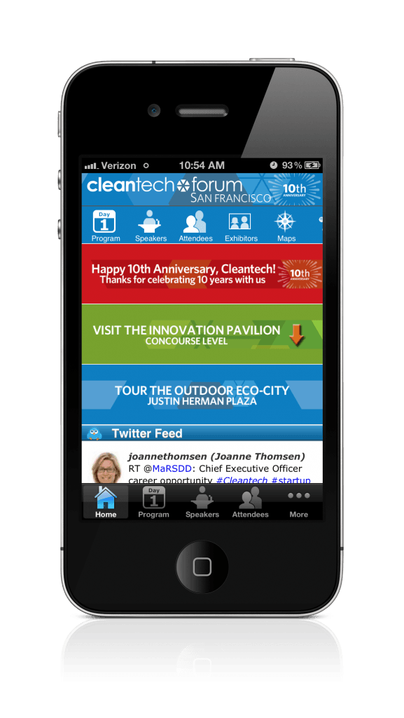 EventPilot Express Event App Home Screen express event app home screen