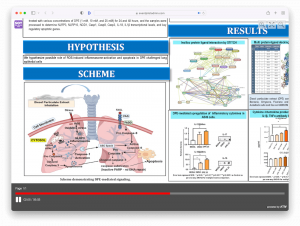 virtual poster (eposter) with audio summary