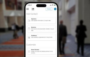 conference app builder mobile responsive CMS